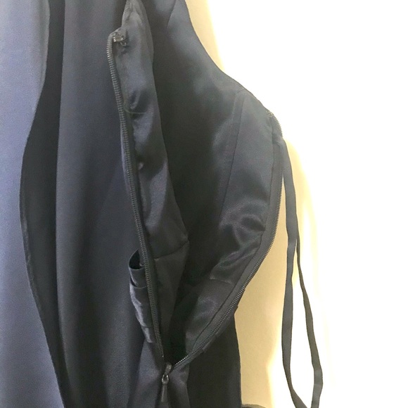 BARI JAY One-Shoulder Formal Dress - Navy Size8/10 - Picture 8 of 10